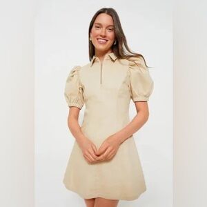 Hyacinth House Tuckernuck Sand Zip Denim Mini Dress Size Small